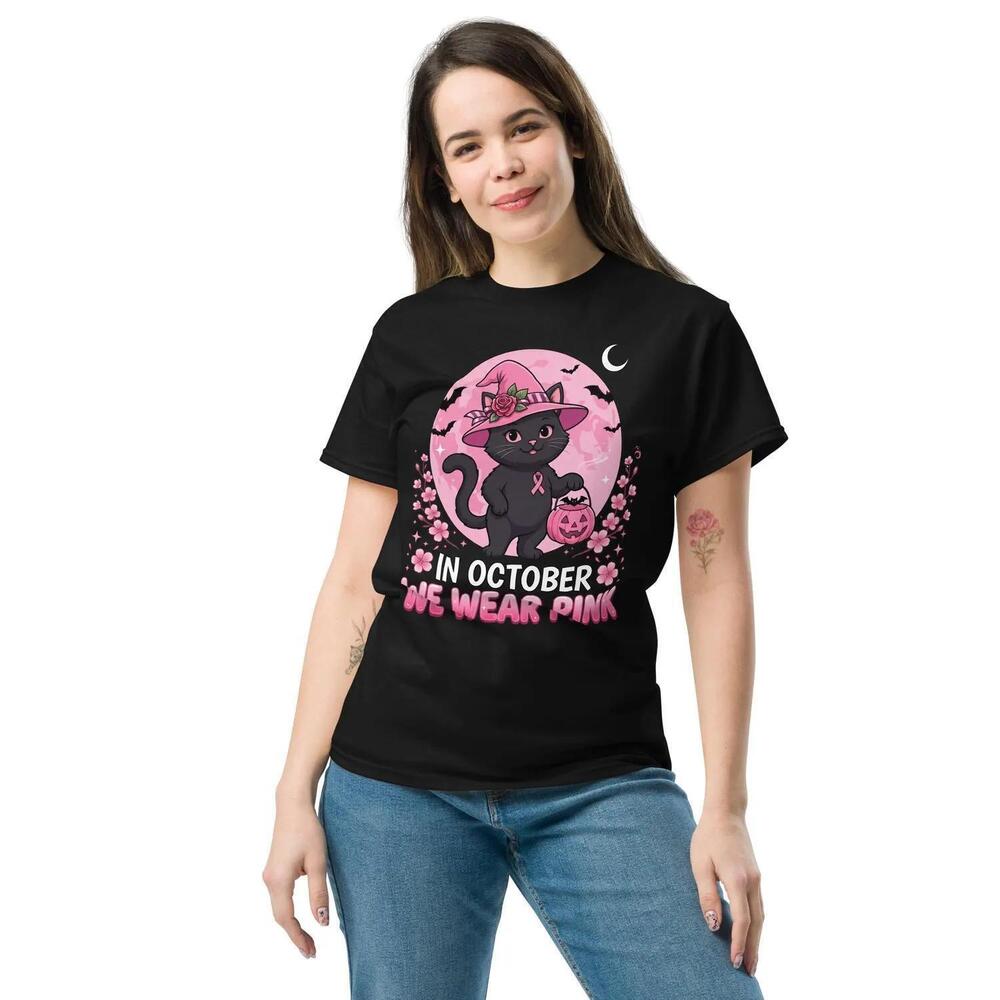 Out Black Cat Witch Halloween T-Shirt,  Awareness Gift